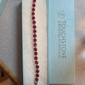 Touchstone Crystal Pink Gem Bracelet
